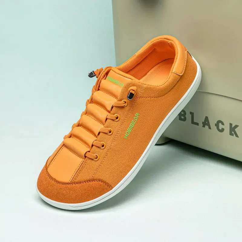 HOBIBEAR  Adult shoes, men's casual Athletic sports wide toe shoes, comfortable barefoot canvas Sneakers, Casual Sneaker Trainers, men's and women's big toe shoes, Footwear