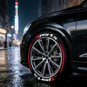 4 Piece Set Tire Decorative Stickers, Waterproof Thickened Universal Wheel Decals, Car Motorcycle Tyre Accessories