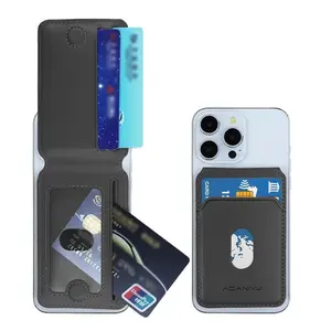 Magsafe Wallet for iPhone 17/16/15/14/13/12 Pro Max Plus Air, Ultra-Thin Magnetic Phone Wallet, Rfid Shielded Vegan Leather