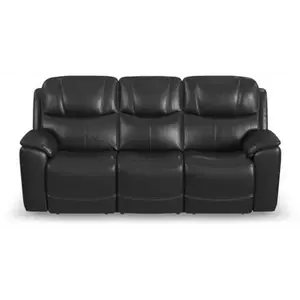 Flexsteel Crew Power Leather Reclining Sofa