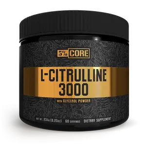 L-Citrulline 3000 Pre-Workout Pump Booster – 3000mg L-Citrulline + Glycerol Powder – Nitric Oxide Support – Hydration & Endurance – 60 Servings