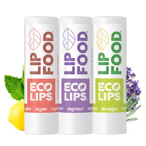 LIP FOOD® Organic Lip Balm, 3 Pack Variety Oil Skincare