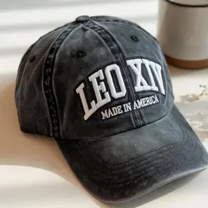 Embroidered Robert Francis Prevost New Pope Hat Leo XIV Vatican Hat , First American Pope,Catholic Church Holy Father Pope Hat