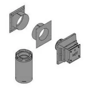 212 MAIN 5-7 in. DV Vent Kit, Rear Vent Wall Compatible, Home Wall Ventilation Solution with Included Size Range