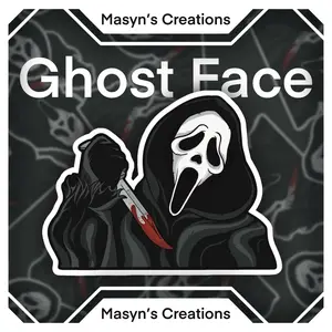 Ghost Face Sticker - Meme Art, Scary Movie , Funny Stickers, Scream Sticker, Horror Sticker, NSFW -