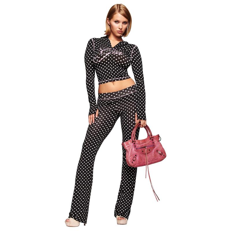 BLARE HOODIE - BLACK POLKA DOT