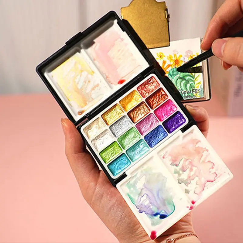 Artist Watercolor Paint Set, 32 Vibrant Colors, Ideal for Creative Expression & Detailed Illustrations, Perfect Gift for Artists, Art Painting Supplies, Watercolor Paint Box