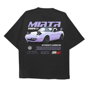 Drive in Style Vintage Car T-Shirt, Miata MX5 1989 T-Shirt, Sports Car Graphic Tee, Unisex Crew Neck Casual Shirt, Gift for Car Lovers, Trendy Gift T-Shirt, Streetwear Menswear Womenswear Top