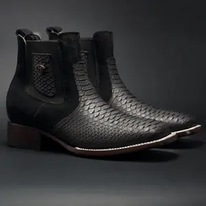 Men’s Leather Tribute Python Cowboy Boots Comfort Shoe Footwear Men’s Leather Tribute Python Cowboy Boots Comfort Shoe Footwear