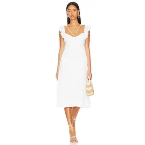 Tularosa Katrina Midi Dress in White