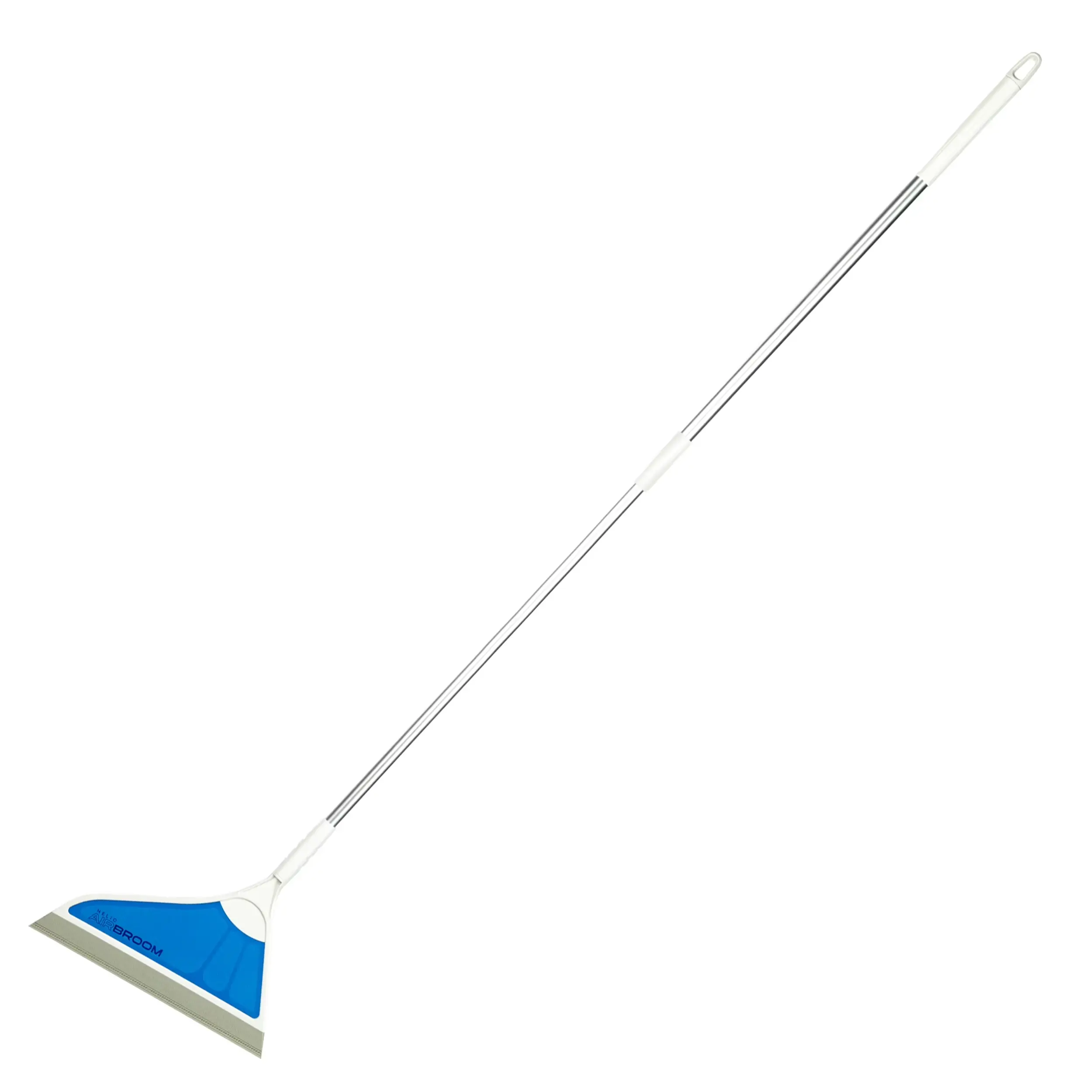 Helio Air Broom - Lightweight Silicone All-Surface Broom with Squeegee, Pet Hair Remover for Indoor Home Cleaning