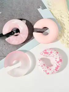 4pcs Resin Ear Clips Set, Earcuff, Gradient Color Design, Plain & Ink Style Earrings, New Traditional Y2K Fusion Trendy Fashionable Jewellery Accessories, Lightweight Earring