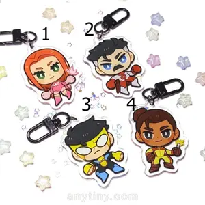 Invincible, Rex Splode, Omni-man and Atom Eve acrylic Keychain!