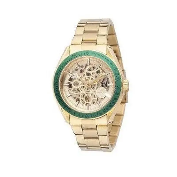 Invicta Objet D Art Automatic Watch Skeleton 43mm Gold Green 69453