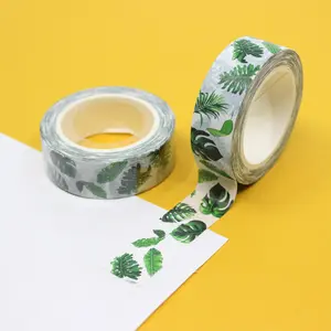 Monstera Green Palm Leaf Washi