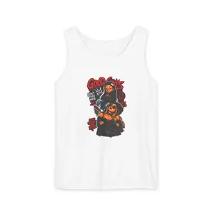 Men's Good Guys Chucky Vintage Cotton-Flannel Knit Fabric Halloween Graphic Tank Top