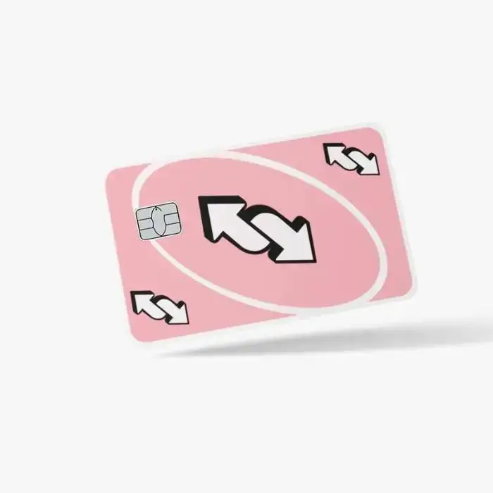 "NO U!" Premium UNO Reverse Card Skin for Credit/Debit Cards. Confuse your friends, amuse your cashiers, and upgrade your wallet style today!