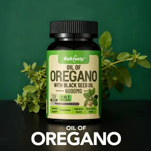 Oil of Oregano & Black Seed Oil Dual Extract | 6000mg Seasonal & Year-Round Wellness Support | High-Potency 20:1 Formula with Carvacrol | 120 Softgels