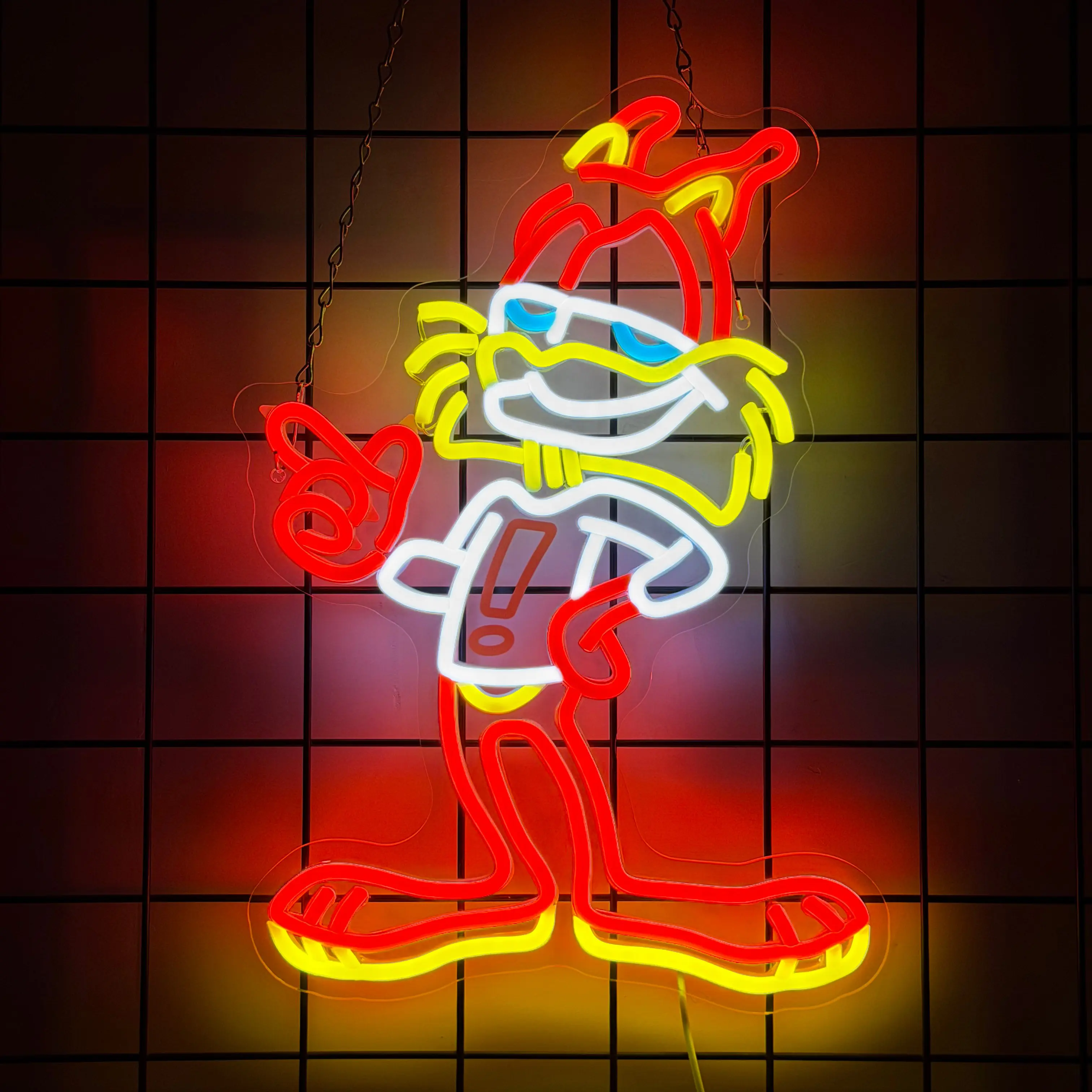 Bubsy Neon LED Sign for Wall Decor Official Licensed Neon Atari Sign Retro Arcade Game Room Decor