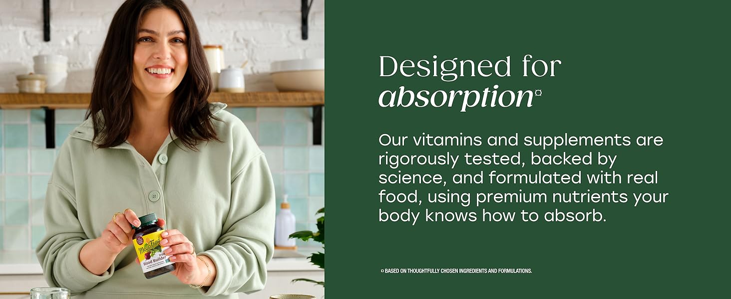 MegaFood Blood Builder Iron Supplement for Women & Men - Increase Iron Levels Without Side Effects - Combats Fatigue - Vitamin B12, Folic Acid & Vitamin C - Vegan - 72 Mini Tablets (36 Servings) MegaFood Blood Builder Iron Supplement for Women & Men - Increase Iron Levels Without Side Effects - Combats Fatigue - Vitamin B12, Folic Acid & Vitamin C - Vegan - 72 Mini Tablets (36 Servings)