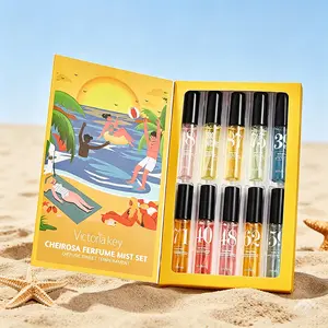 10 Bottles x 5ML Brazilian Women's Perfume Gift Set, Warm Christmas Food Scent Fragrance Set, Elegant Mini Perfumes for Women, Ideal for Dates Parties Weddings Daily Wear