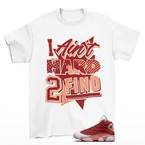 Rare Find Shirt White to Match 13 Dune Red