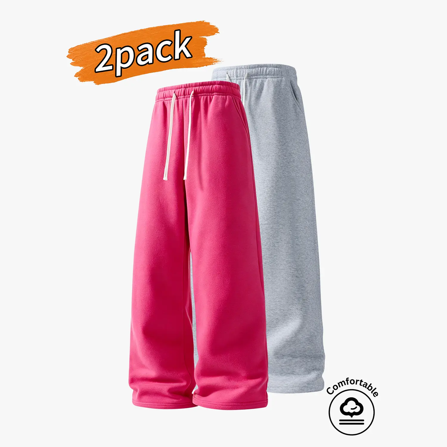 Rose red + light gray