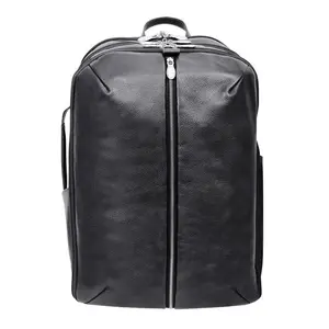 212 MAIN McKlein USA 17 in. U Series Englewood Calfskin Pebble Grain Leather Triple Compartment Carry-All Backpack with Adjustable Strap, Zipper Closure for Laptops & Tablets (Weekend Use)