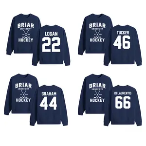 Team Briar University Hockey T-Shirt, Sweatshirt, Game Day Hockey Mom Hockey Lover Gift, Crewneck Day Oversized, Women swears Top 90s Style Swears
