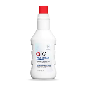 QIQ Eyelid & Eyelash Cleanser - High Purity Hypochlorous Eye Wash Solution for Fast Comfort Relief from Clogged Irritated Eyes 2oz