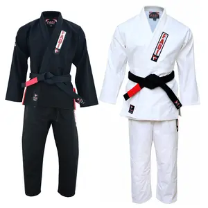 FADI SPORTS Fadi Gi Excellence Kimono for Adult Men - Black & White Colors, Premium Material, Comfortable Fit, Durable Construction