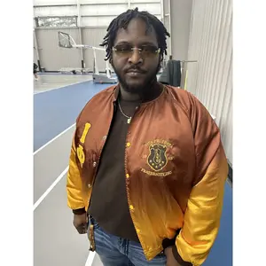 Faded Iota Phi Theta Bomber Jacket
