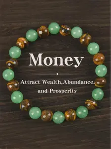 Arpurraina Money Attraction Bracelet Aventurine Tiger Eye Friendship Jewelry Protection Encouragement Gift Fashion Accessory