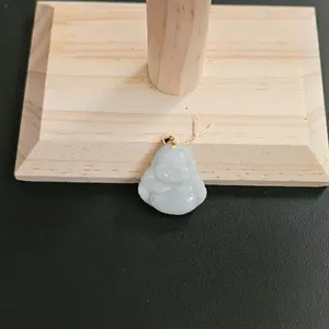 14k gold jade pendant