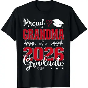 Proud Grandma of a Class of 2026 Graduate for Graduation T-Shirt