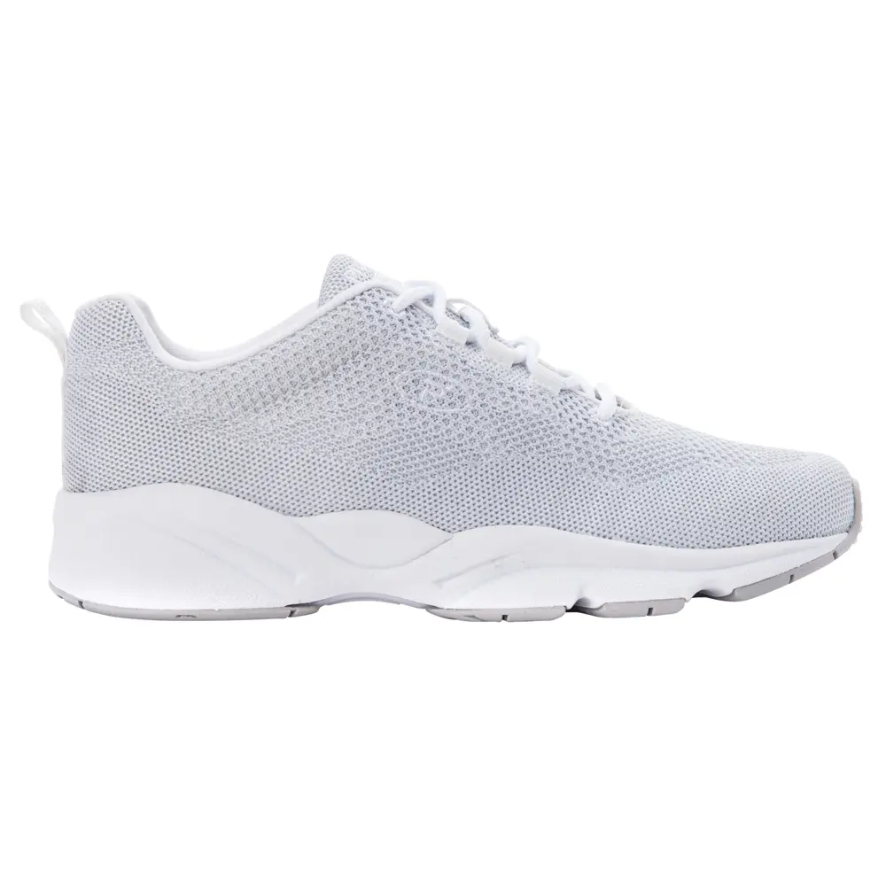 Propet Womens Stability Fly Lace Up Sneakers Shoes Casual - Grey