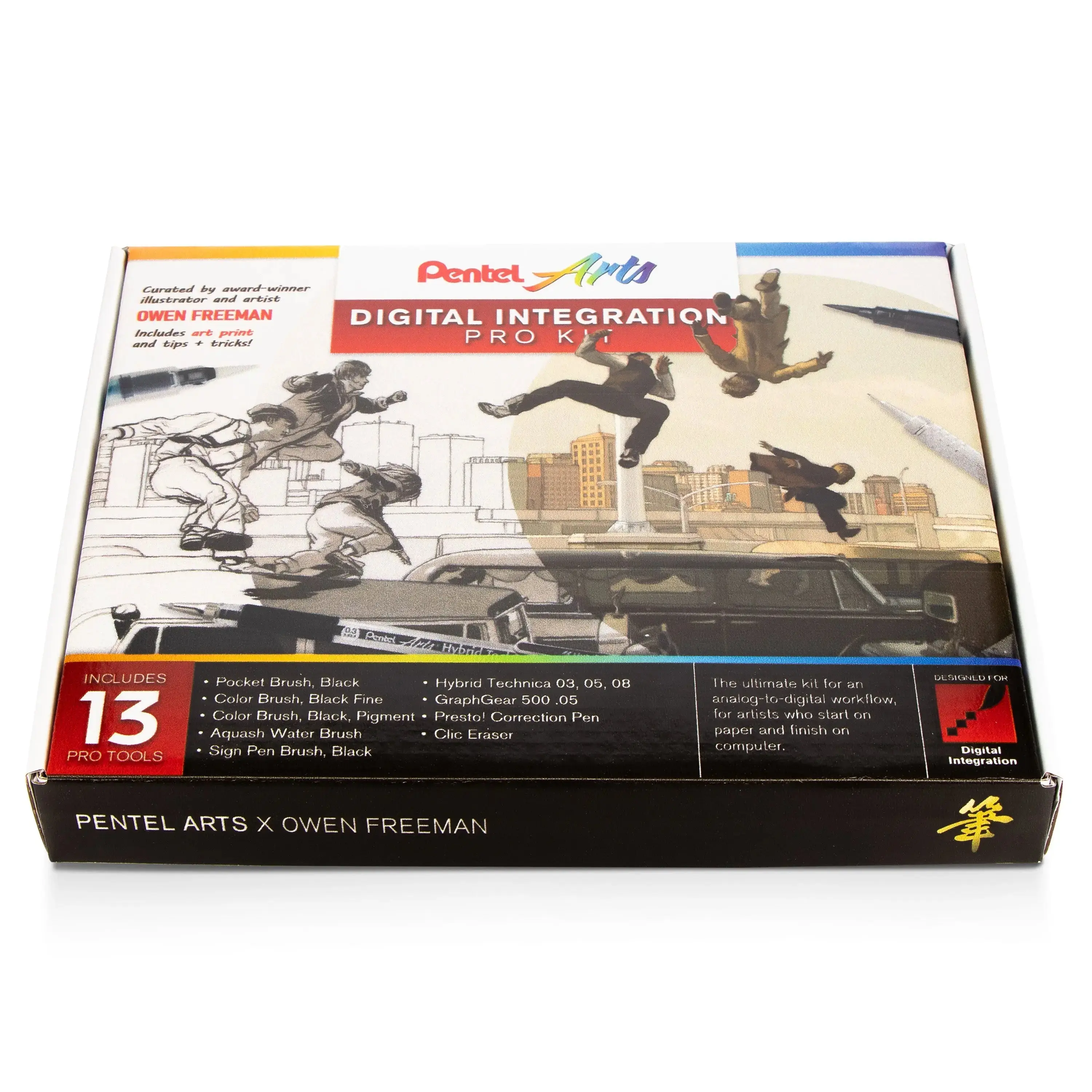 Pentel Arts Analog-Digital Integration Pro Drawing Tools Kit for Artists - Hand-Signed, Premium Ink, Video Tutorials, Office & Art Supplies for Computers & Office Equipment Use