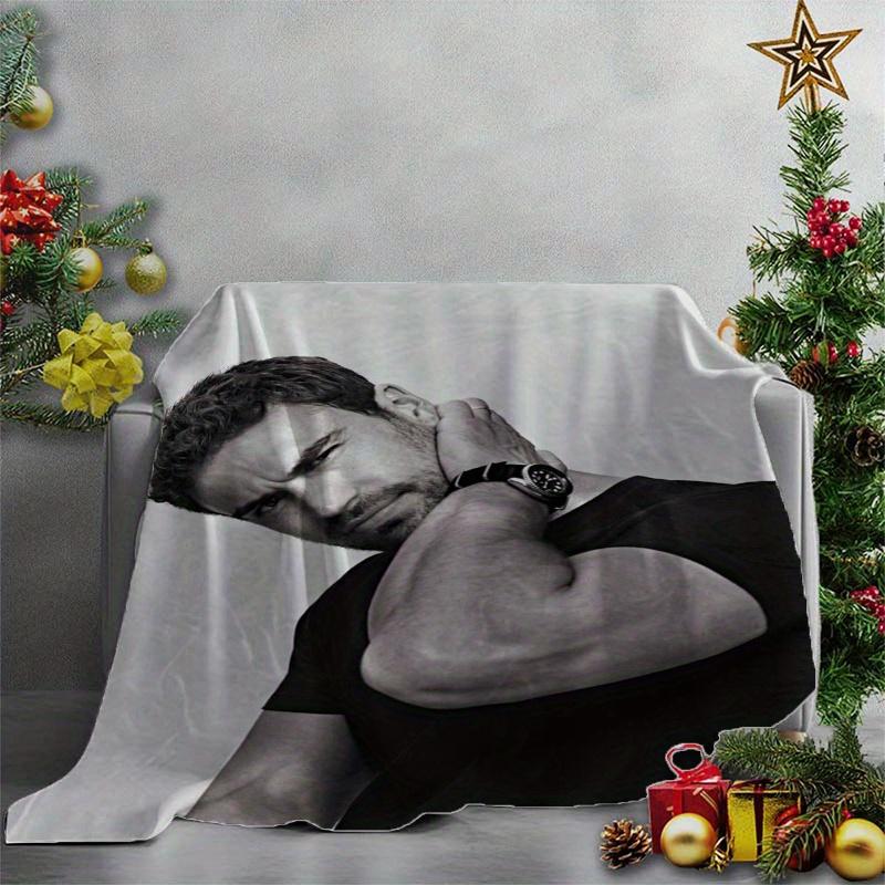 Theo James Fleece Blanket Throw Blankets Trendy Ultra-Soft Blanket Flannel Fleece Blanket Funny Print Blankets Super Soft Comfortable Warm Quilt For Room Car Camping Decor, Birthday, Holiday, Or Christmas Gift