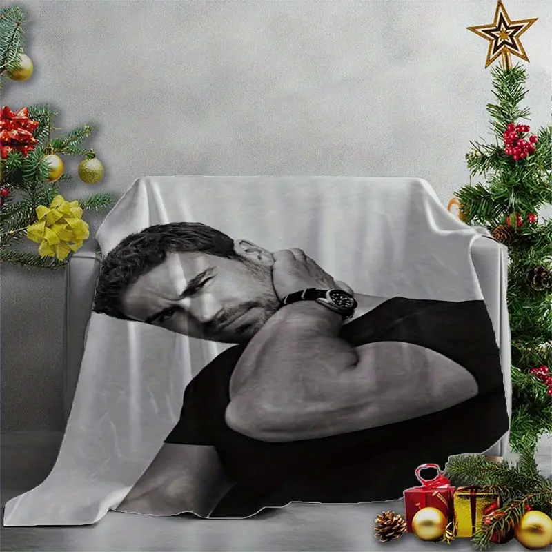 Theo James Fleece Blanket Throw Blankets Trendy Ultra-Soft Blanket Flannel Fleece Blanket Funny Print Blankets Super Soft Comfortable Warm Quilt For Room Car Camping Decor, Birthday, Holiday, Or Christmas Gift