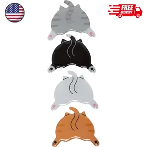 Cat Bum Kitchen Magnets, Pet Themed Refrigerator Magnets