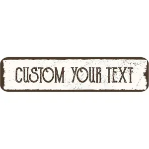 Custom Rustic Sign,Personalized Outdoor Metal Signs,Tin Plates for Outside/Inside,Man Cave,Shop,Bar,Cafe Restaurant,Garden Fence,Vintage Aluminum Fade Reistant Easy Installation 12 x 8 inch