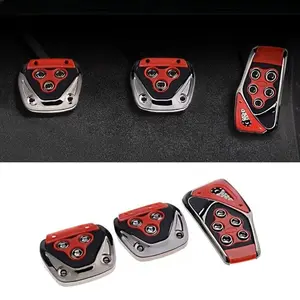 Ergonomic Non-Sponge Rubber Car Pedal Set, Durable Lightweight Design, Compatible with Most Models, Upgrade Your Vehicle Interior