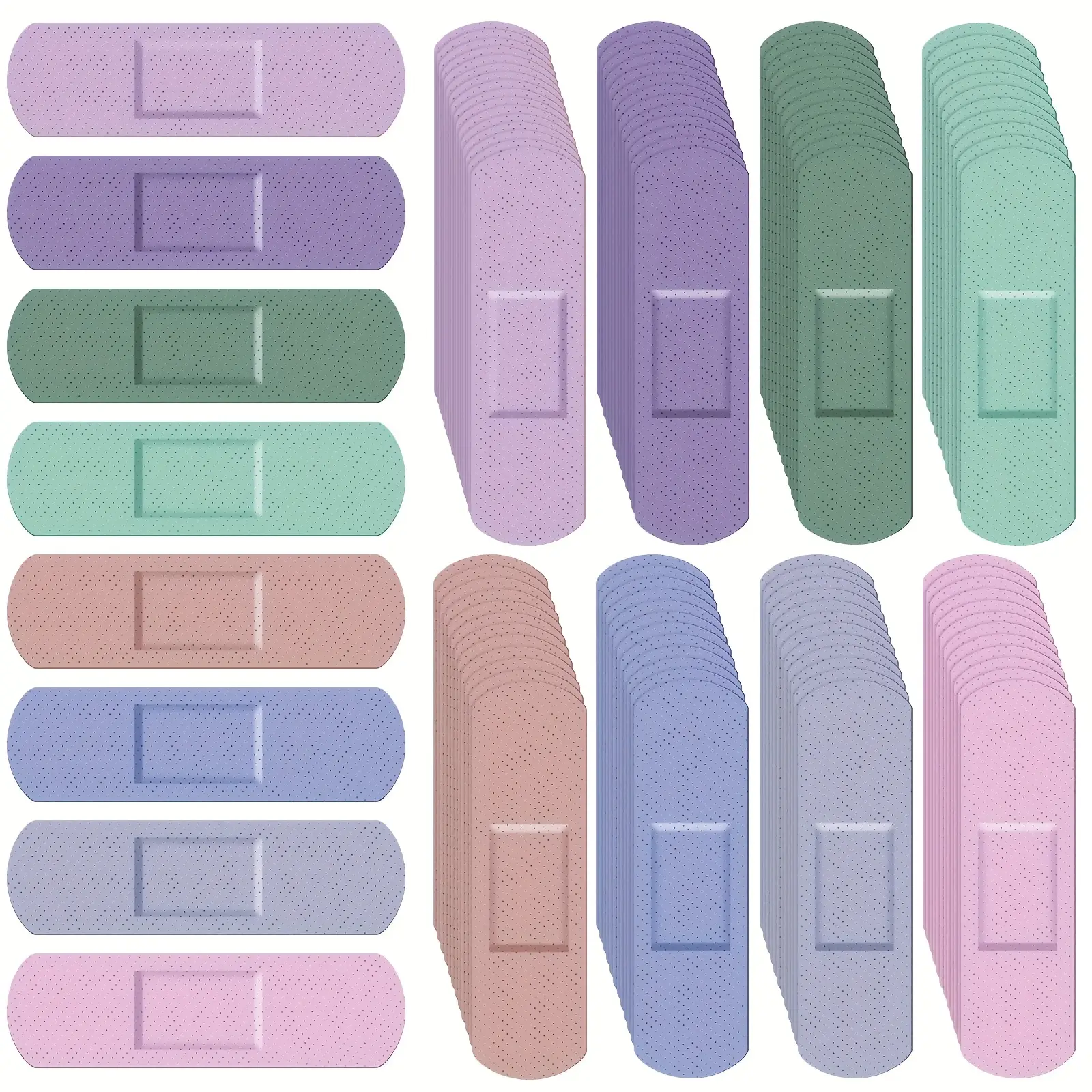 24/40Pcs Premium PE Adhesive Band Aids Disposable Waterproof Breathable First Aid Bandages Flexible Wound Plasters Portable Emergency Skin Care Strips For Daily Home Outdoor Use