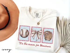 Baseball Mama Shirt, Tis the Season for Homeruns Tee, Game Day Tee For Women, Baseball Season T-Shirt, Sports Mom Shirt Gift