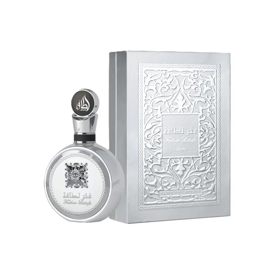 Lattafa | Fakhar | Platin | Men's Fragrance | 100 ML - 3.4 OZ | Eau De Parfum | Bergamot - Pink Pepper & Cardamom