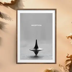 Inception Poster, Christopher Nolan, Minimalist Movie Posters, Vintage Retro Art Prints, Custom Poster, Wall Art Print, Home Decor