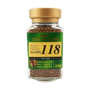 UCC 118 Freeze Dried Instant Coffee Powder - Rich & Smooth Black Coffee, 90g