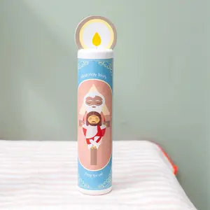 Blessed Trinity (Glory Be) Wooden Prayer Candle