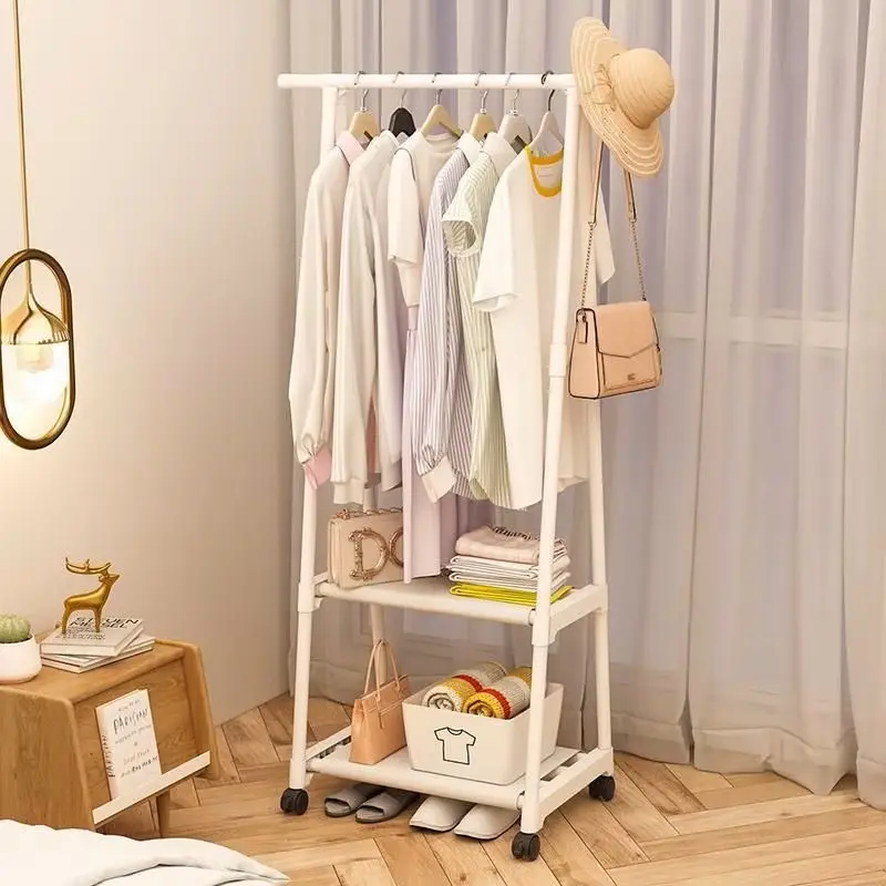 1PC Simple Hanging Clothes Rack, Home Dorm Bedroom Bedside Hanger, Carbon Steel Metal Coat Rack, Multi-Functional Storage Shelf, Multifunctional Rack, Essential for School Start