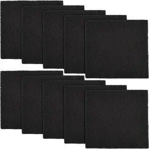 10 Pack Cat Litter Box Charcoal Filters Replacement Carbon Odor Filters 6Inch x 6.5Inch Hooded Cat Litter Boxes and Pans